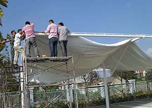 <font color='red'>膜結(jié)構(gòu)車棚</font>施工與使用過程中的注意事項