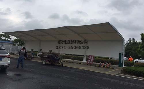 駐馬店華駿車輛工業(yè)園膜結(jié)構車棚