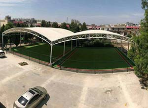 門球場膜結(jié)構(gòu)頂棚/罩棚有哪些優(yōu)點？(圖文)