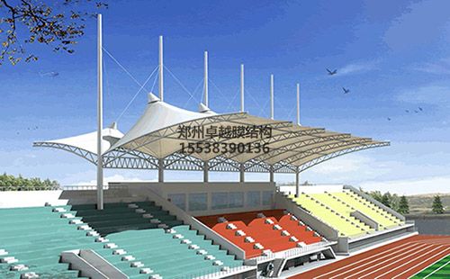 鶴壁汽車工程職業(yè)學院膜結(jié)構看臺設計效果圖