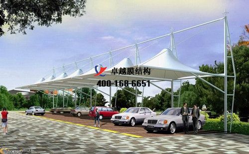 云南膜結(jié)構(gòu)充電站樁車棚【云南旅游汽車有限公司等】工程設計施工案例