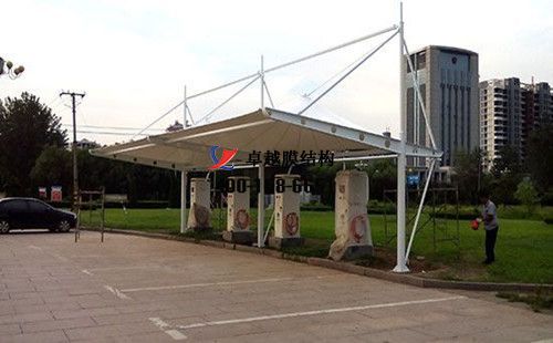 宜昌膜結(jié)構(gòu)充電站樁車棚【宜昌交運等】工程設計施工案例