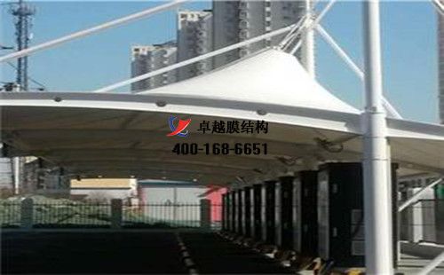 林州膜結(jié)構(gòu)充電站樁車棚【林州重機(jī)集團(tuán)股份有限公司等】工程設(shè)計施工案例