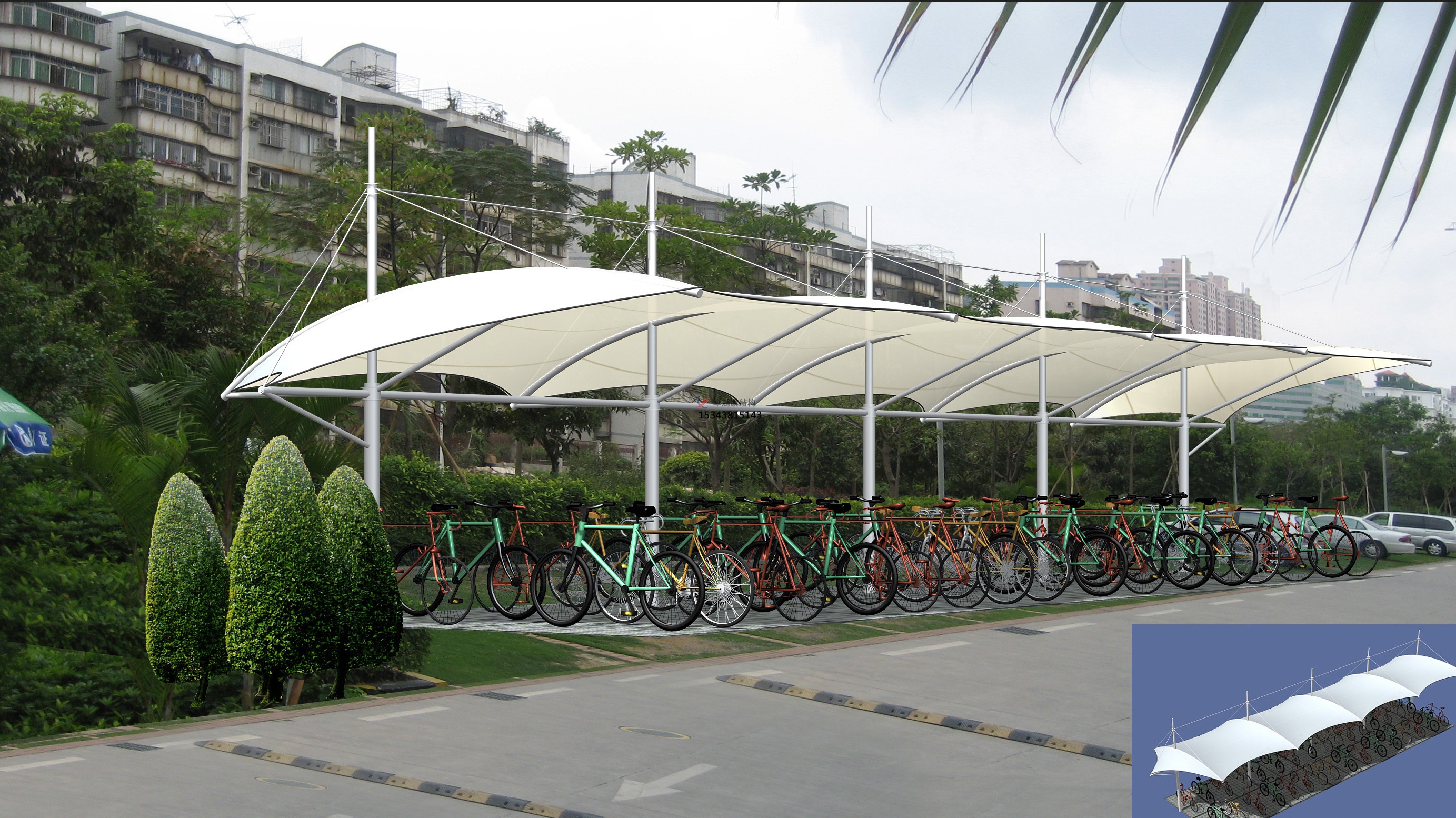 德陽市膜結(jié)構(gòu)雨棚工程設計施工案例