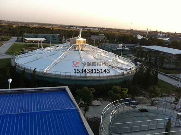 十堰市污水池反封閉罩棚設(shè)計(jì)施工、案例圖片 ?