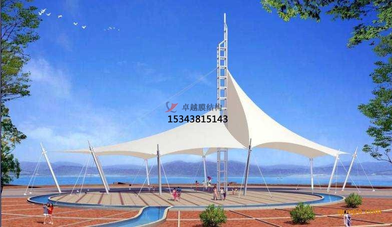 長(zhǎng)沙景觀<font color='red'>張拉膜結(jié)構(gòu)</font>遮陽(yáng)棚