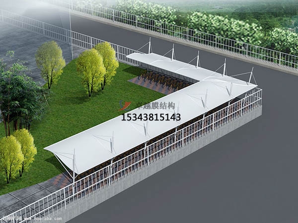 寧陜膜結(jié)構(gòu)停車棚設計施工安裝