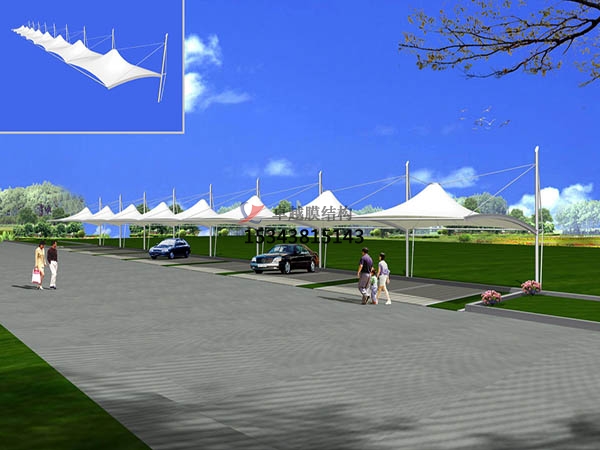 旬陽膜結(jié)構(gòu)停車棚設計施工安裝