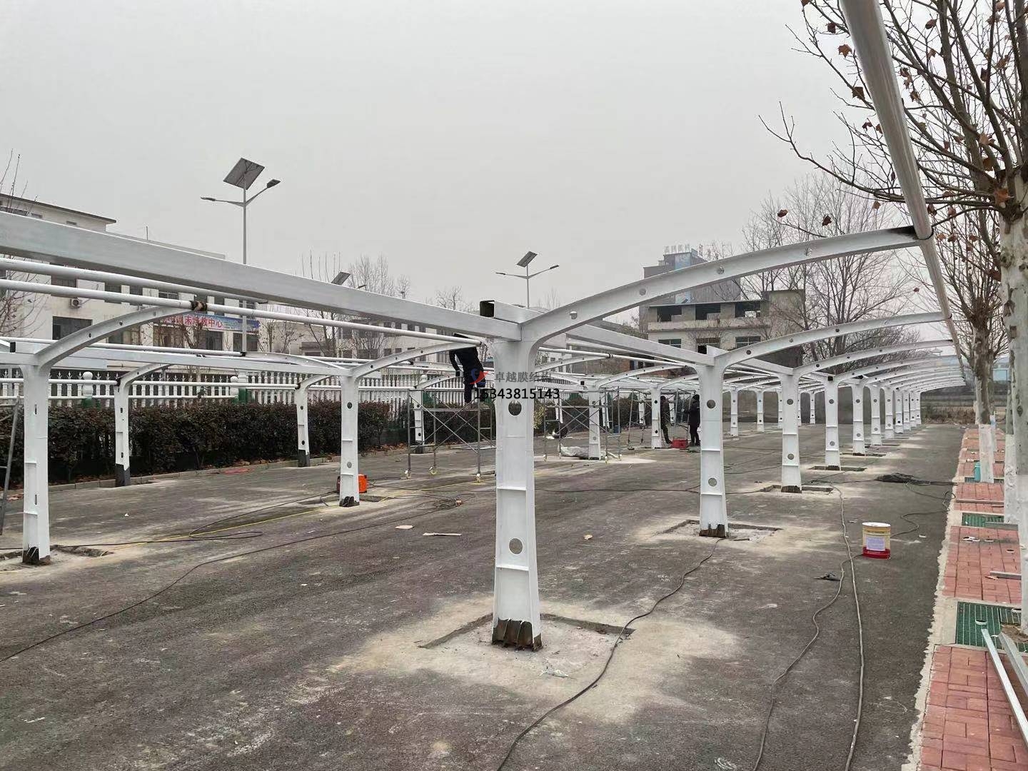 膜結構車棚設計效果圖