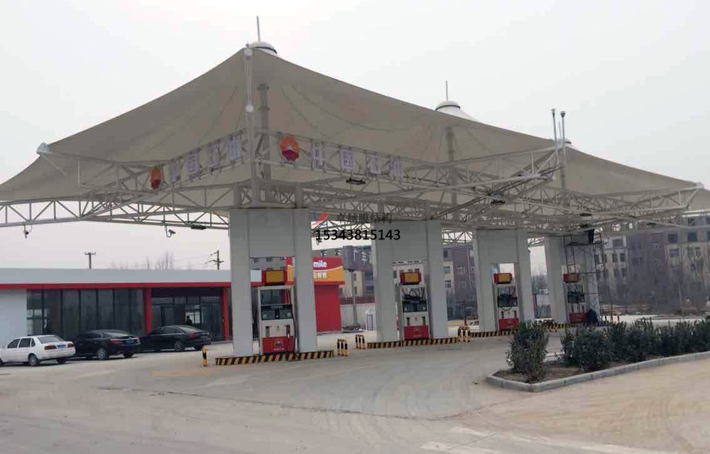 開封膜結(jié)構(gòu)加油站罩棚設計【信譽保證】