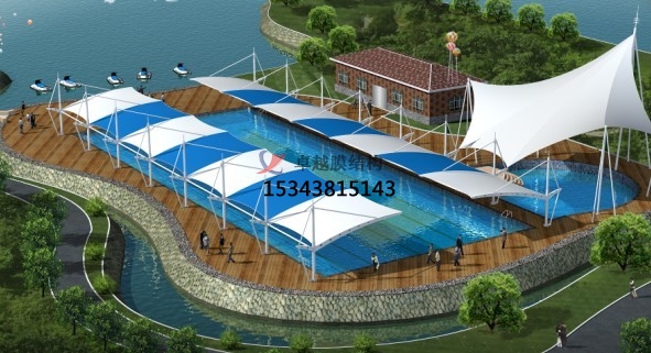 張家口膜結(jié)構(gòu)游樂場/水上樂園/造浪池/游泳池/兒童樂園遮陽棚廠家【膜結(jié)構(gòu)設計】