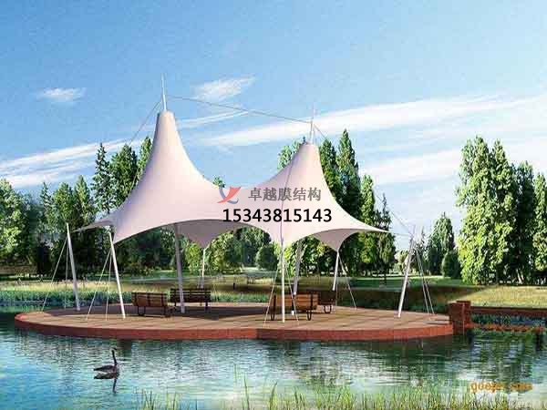 天津商業(yè)廣場<font color='red'>張拉膜結構</font>景觀棚/雨棚設計搭建