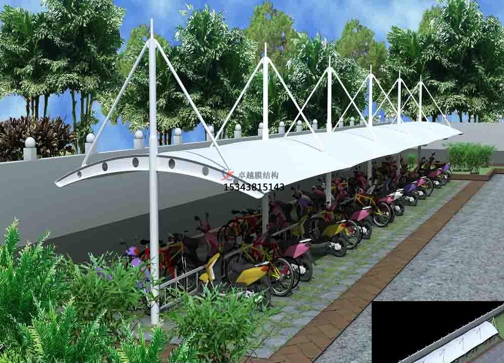 超經(jīng)典的膜結(jié)構(gòu)車棚效果圖！