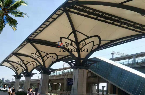 張拉膜結構遮陽雨棚能抵抗多少級臺風暴雨？