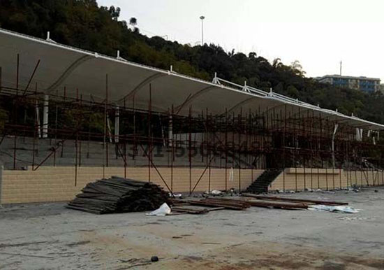 重慶張拉膜遮陽棚生產(chǎn)廠家設(shè)計施工【重慶三峽學(xué)院張拉膜遮陽棚】等項目