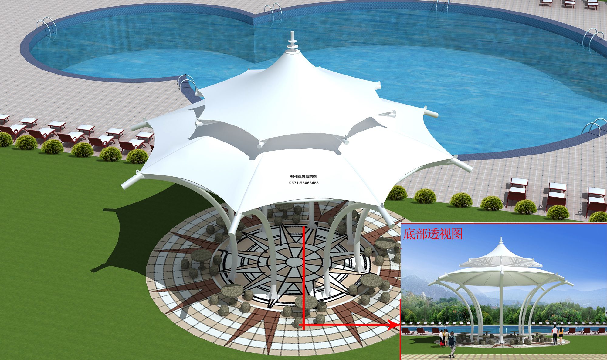 高爾夫膜結構的預算方法