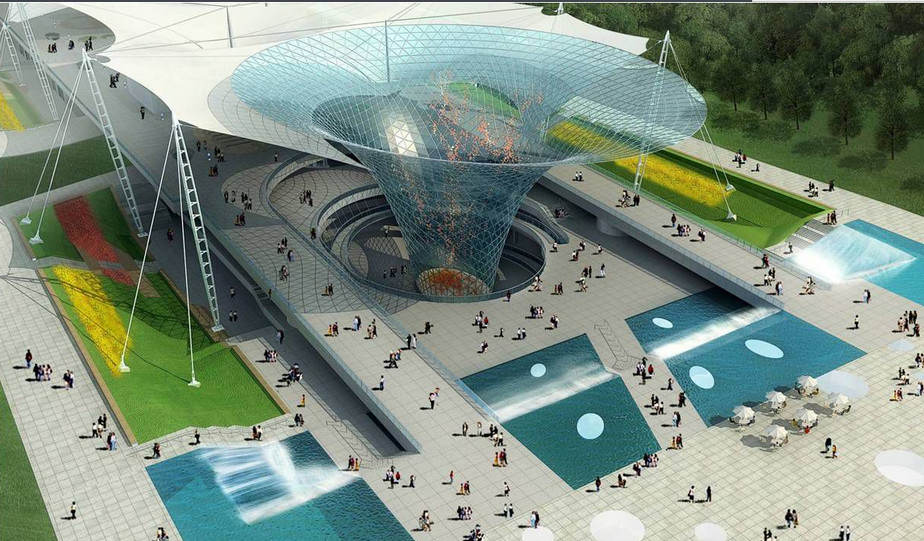 濟(jì)寧膜結(jié)構(gòu)地下車庫入口【施工案例】